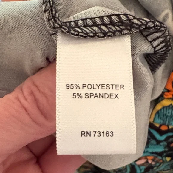 Melissa Paige Black and Multicolor Wide Leg Pants - Picture 4 of 4